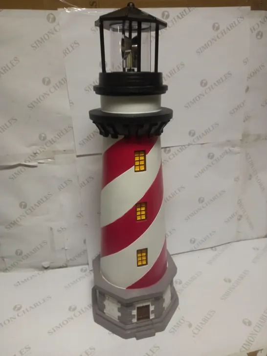 GARDEN REFLECTIONS XL SOLAR ROTATING 80CM LIGHTHOUSE