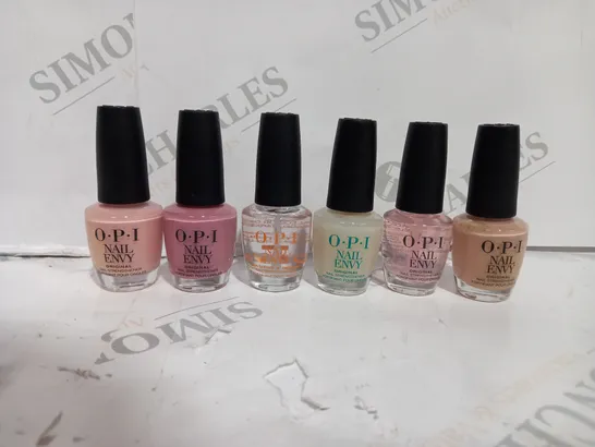 OPI 6 PIECE NAIL ENVY COLLECTION AND BAG 