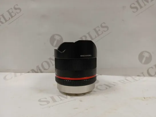 SAMYANG 8 MM F2.8 II FISHEYE MANUAL FOCUS LENS FOR FUJI X - BLACK, 7603