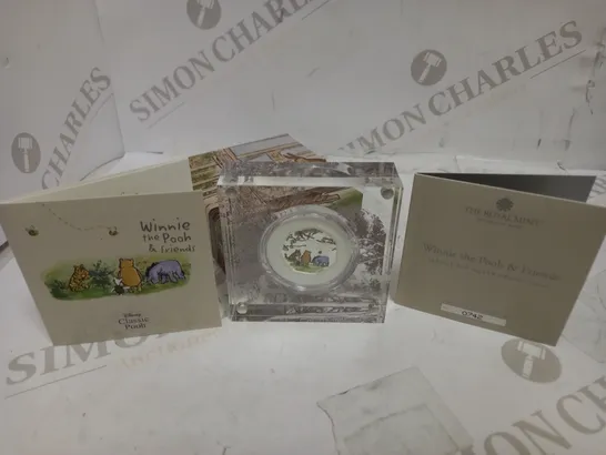 THE ROYAL MINT WINNIE THE POOH & FRIENDS 2022 UK 50P SILVER PROOF COIN