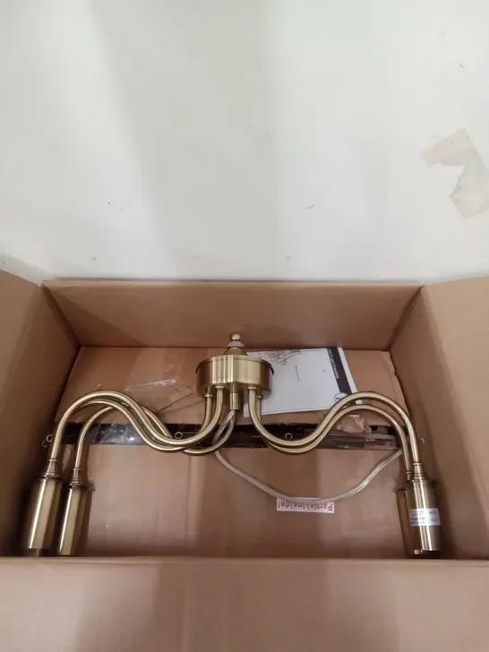 BOXED ALESSANDRA PENDANT ANTIQUE CEILING LIGHT - BRASS RRP £110