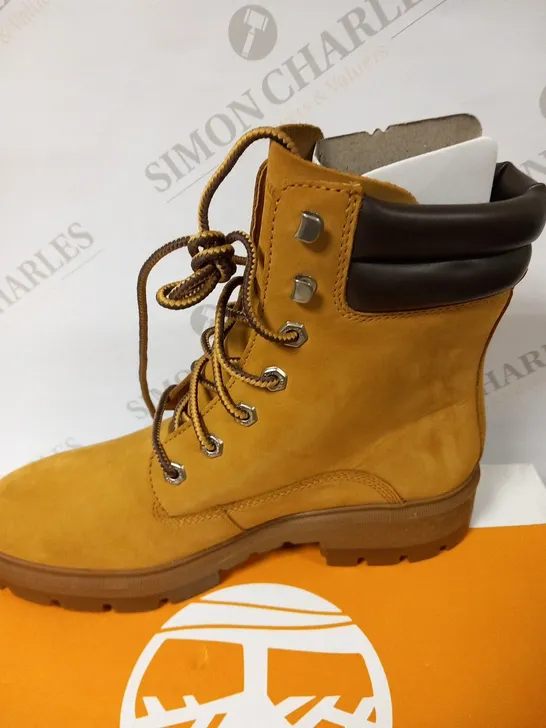 BOXED TIMBERLAND CORTINA VALLEY 6 IN WATERPROOF BOOT WHEAT NUBUCK SIZE 7.5