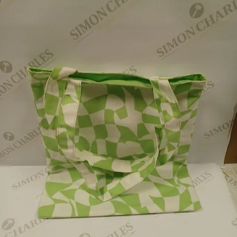 BOX OF 10 BRAND NEW KOI TRIPPY LIME CANVAS SHOPPER BAGS