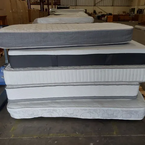 APPROX 5 X ASSORTED MATTRESSES. SIZES, BRANDS AND CONDITIONS VARY