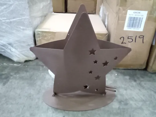 BOXED XMAS EDELROST STAR CANDLE HOLDER 