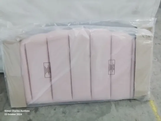 QUALITY BAGGED 135CM DOUBLE HEADBOARD IN PINK