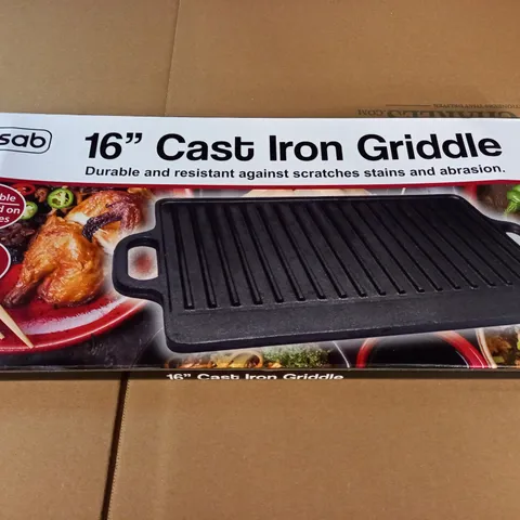 BOXED ASAB 16" CAST IRON GRIDLE