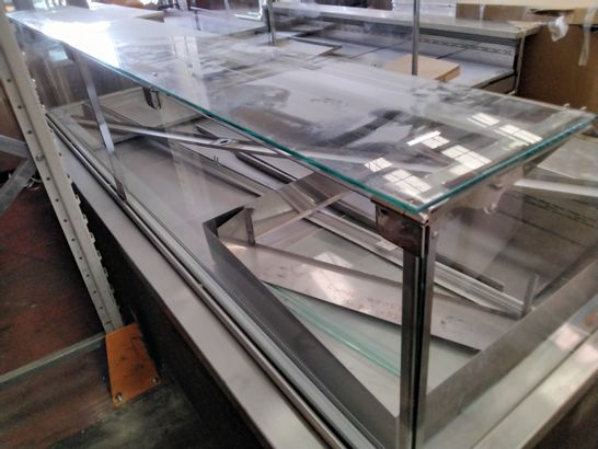 LARGE COMMERCIAL SERVE OVER COUNTER DISPLAY UNIT APPROX 10'6" WIDE