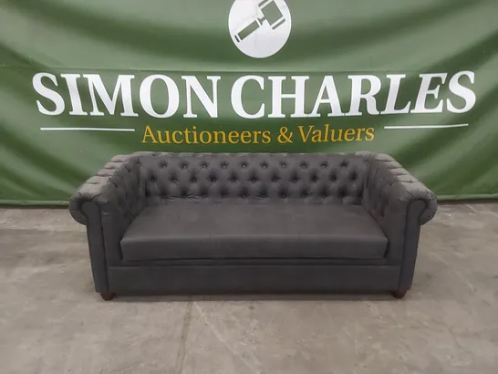 DESIGNER 3 SEATER CHESTERFIELD STYLE SOFA