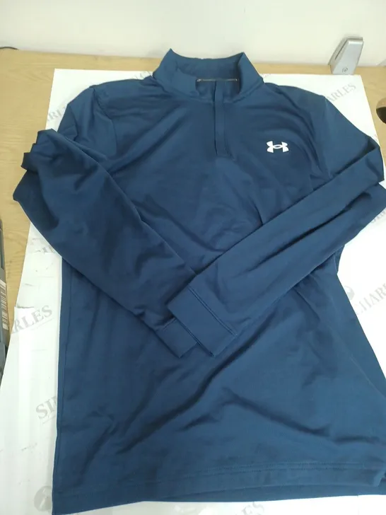 NAVY BLUE UNDER ARMOUR GOLFING JACKET SIZE M 