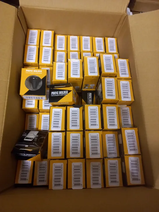 BOX OF APPROX 100 CAR UNBRANDED PHONE HOLDERS IN BLACK