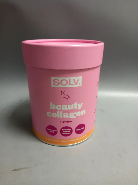 SOLV. BEAUTY COLLAGEN POWDER 188G PEACH & RASPBERRY FLAVOUR