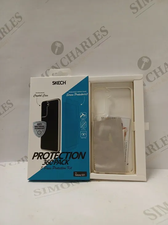 BOX OF APPROX 5 SKECH PROTECTION 360 MOBILE PHONE CASE COVER TRANSPARENT SAMSUNG S21