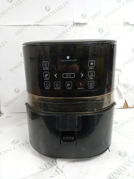 BOXED COOK'S ESSENTIALS 4L AIR FRYER IN BLACK