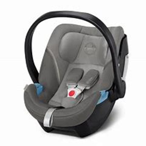 CYBEX GREY BLACK BABY CAR SEAT AND CARRIER