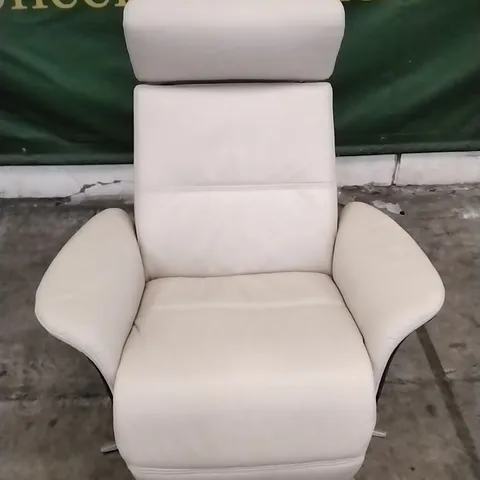 QUALITY BRITISH DESIGNED & MANUFACTURED G PLAN VARDE POWER RECLINER CHAIR CAMBRIDGE STONE LEATHER