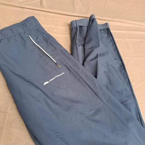 MONTERRAIN BLUE TRACK PANTS SIZE XL