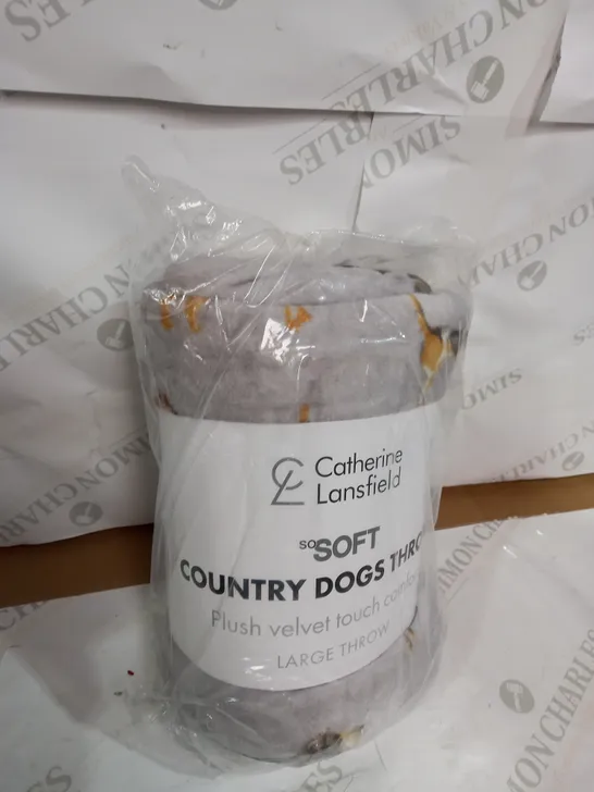 CATHERINE LANSFIELD COUTRY DOGS THROW