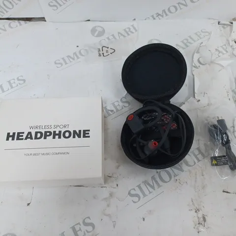 WIRELESS SPORT HEADPHONES CASED AND BOXED 