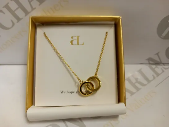 ABBOTT LYON GOLD NECKLACE WITH INTERLINKED LOOP PENDANT