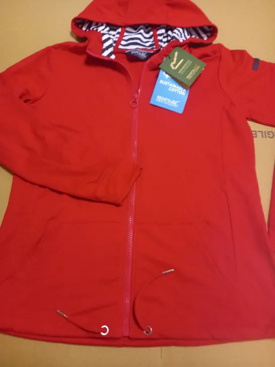 REGATTA BAYARAMA LADIES HOODIE IN RED - SIZE 14