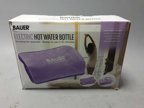 BOXED BAUER ELECTRIC HOT WATER BOTTLE