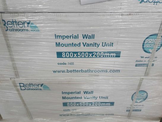 BOXED IMPERIAL WALL MOUNTED VANITY UNIT 800 X 500 X 200MM