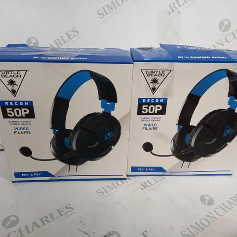 2 X TURTLE BEACH RECON 50P HEADSET