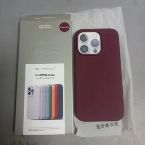 ELAGO SILICONE CASE FOR IPHONE 15 PRO - BURGUNDY