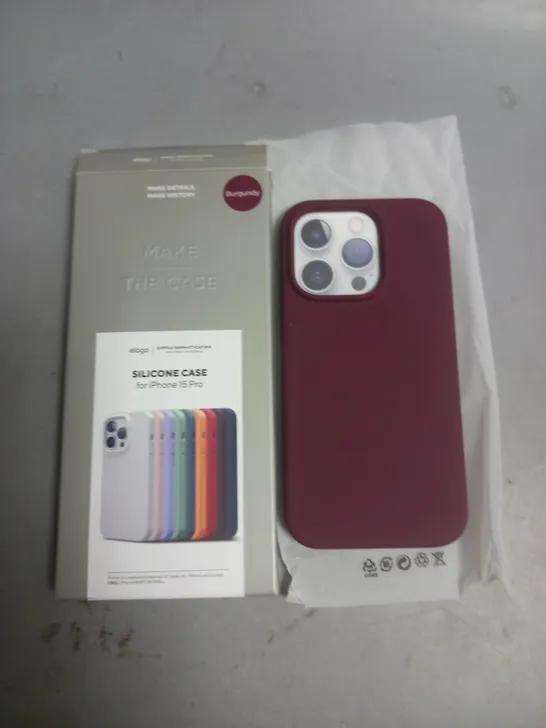 ELAGO SILICONE CASE FOR IPHONE 15 PRO - BURGUNDY