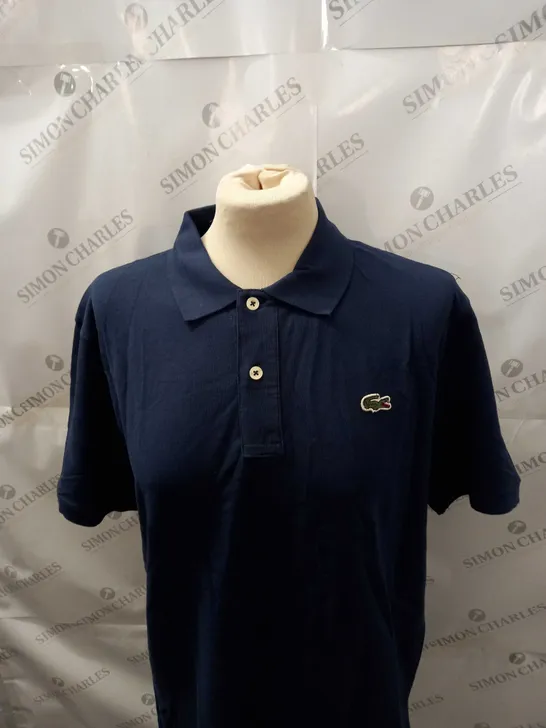 LACOSTE NAVY POLO SHIRT SIZE L