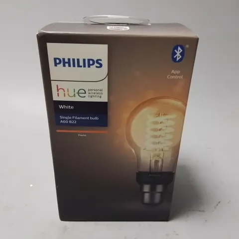 SEALED PHILIPS HUE WHITE SINGLE FILAMENT BULB A60 G22