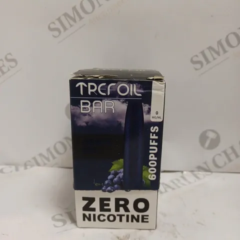 BOXED SET OF 10 TREFOIL BAR GRAPE ICE 600 PUFF VAPES 