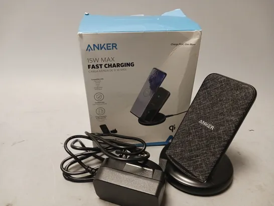 BOXED ANKER 15W MAX FAST CHARGING POWERWAVE II SENSE STAND