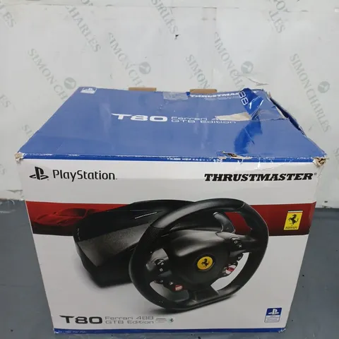 BOXED THRUSTMASTER PLAYSTATION T80 FERRARI 488 GTB EDITION WHEEL