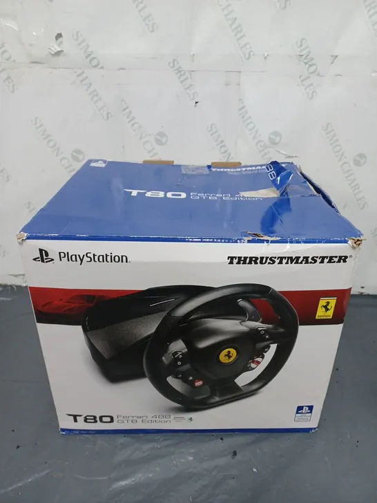 BOXED THRUSTMASTER PLAYSTATION T80 FERRARI 488 GTB EDITION WHEEL