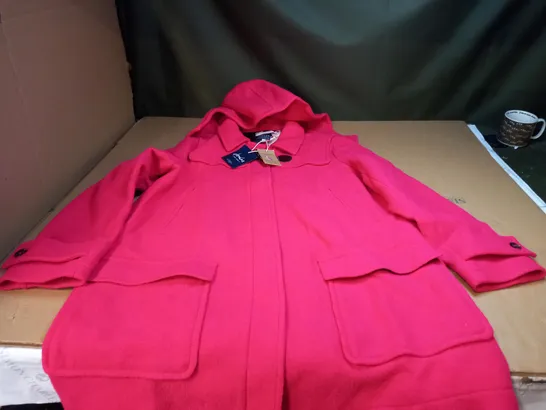 HOODED RASPBERRY WOOLSDALE JACKET UK SIZE 18