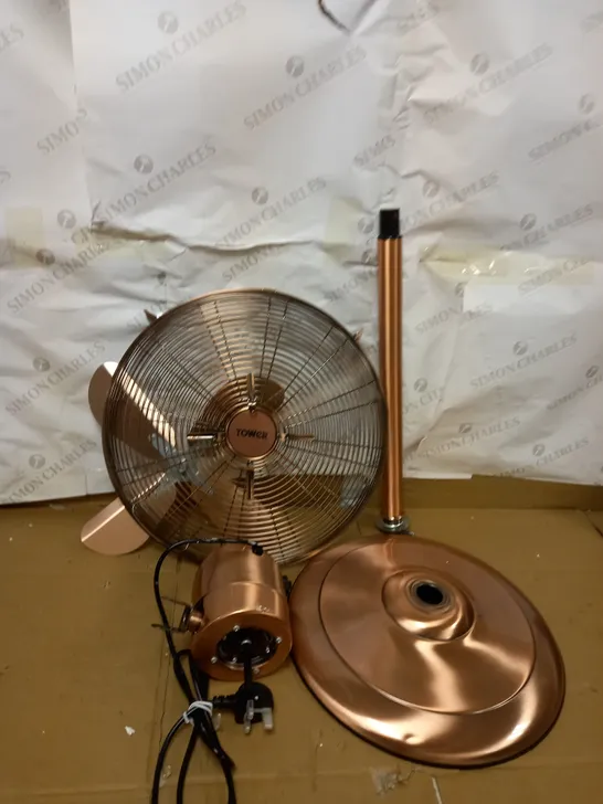 TOWER 16 INCH COPPER PEDESTAL FAN