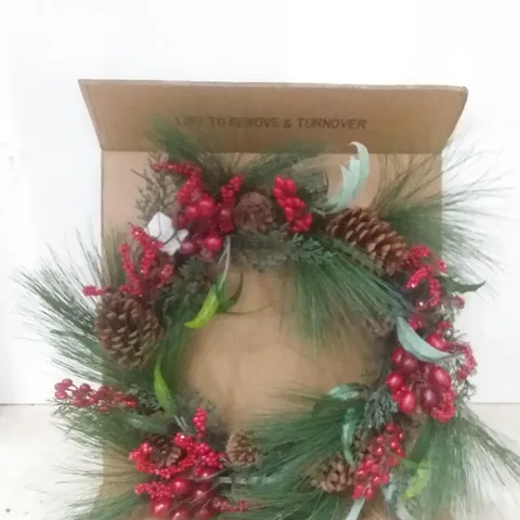 BOXED NOSTALGIA WREATH 60CM