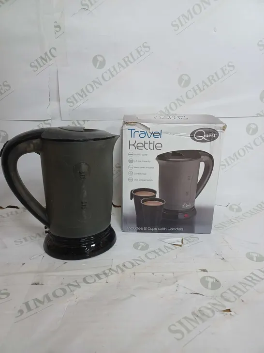 BOXED QUEST TRAVEL KETTLE IN BLACK