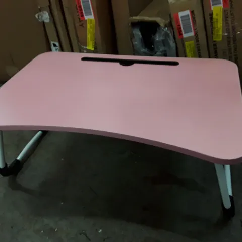 BOXED PINK LAPTOP TABLE