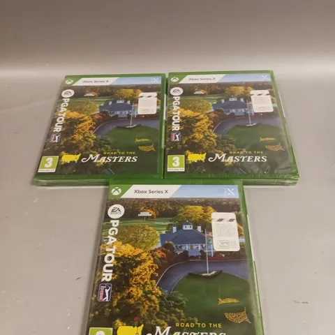 3 X BRAND NEW SEALED PGA TOUR ROAD TO THE MASTERS VIDEO GAMES FOR XBOX SERIES X