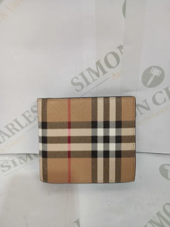 BURBERRY WALLET TARTAN PATTERNED 