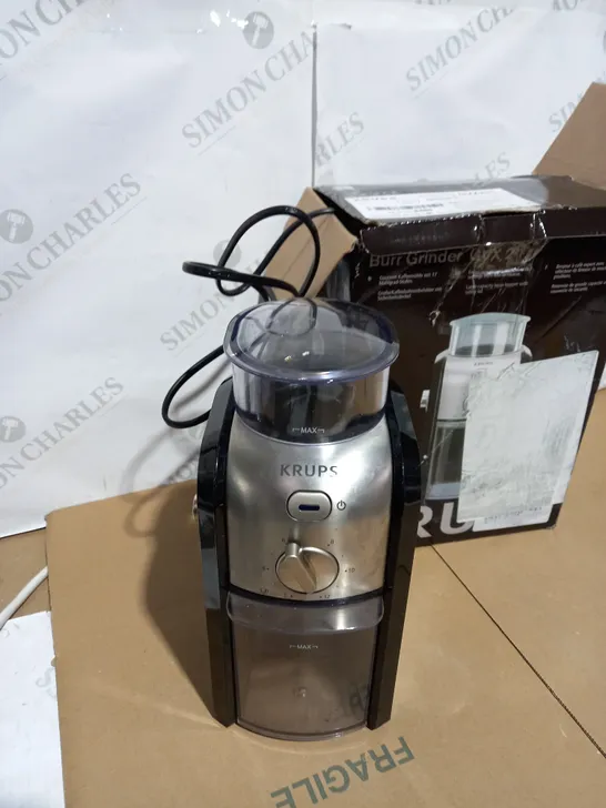 KRUPS EXPERT BURR GRINDER FOR COFFEE BEANS