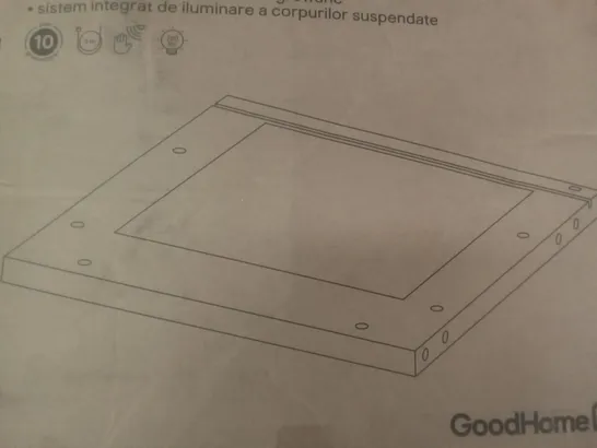 BOXED GOODHOME CARAWAY 40CM INTEGRATED WALL CABINET LIGHT