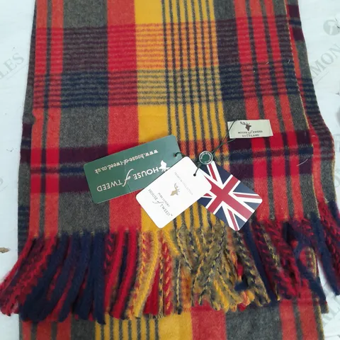 HOUSE OF TWEED TARTAN SCARF