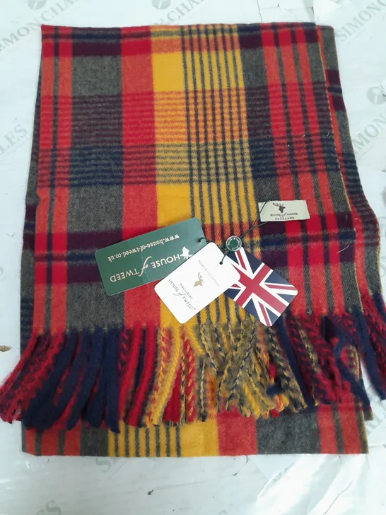 HOUSE OF TWEED TARTAN SCARF