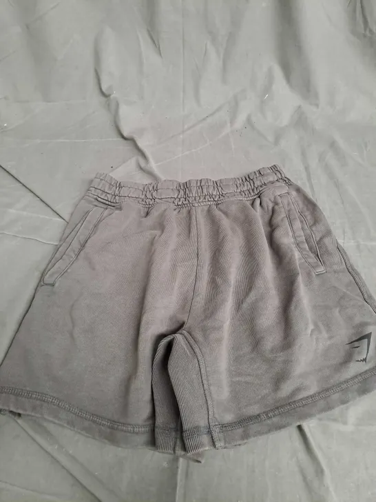 GYMSHARK POWER WASHED 2.0 5" SHORTS ONYX GREY ACID SMALL - OVERSIZED FIT