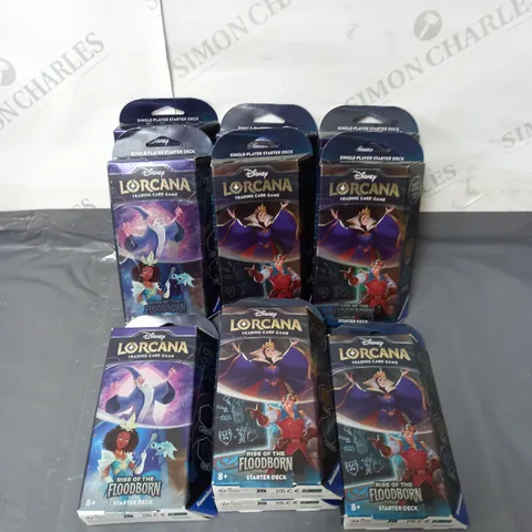 LOT OF 10 PACKS OF DISNEY LORCANA RISE OF THE FLOODBORN TRADING CARD GAMES