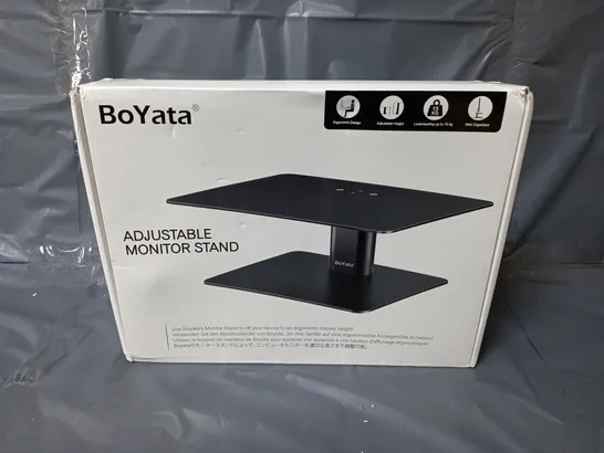 BOXED BOYATA ADJUSTABLE MONITOR STAND